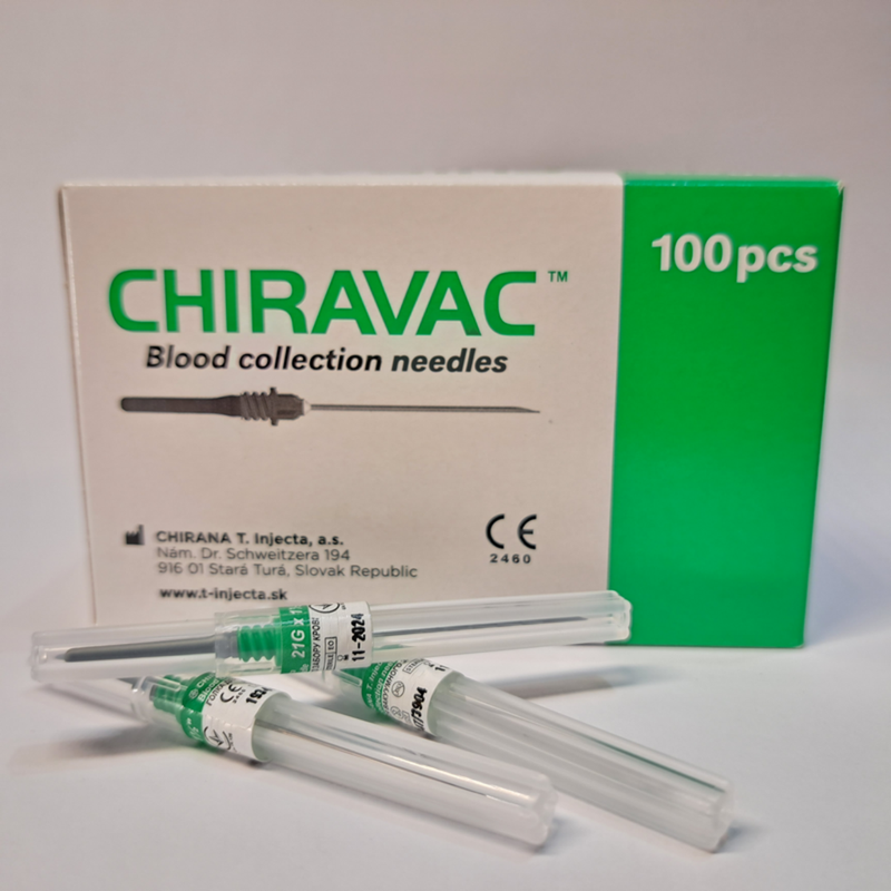 Голка для вакуумного забору крові CHIRAVAC 0,8 х 38 мм (21G x 1 1/2")